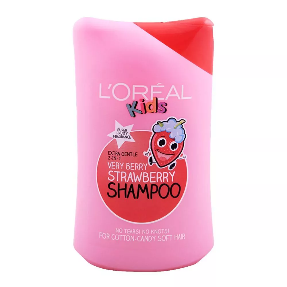1074154-1 L'Oreal Paris Kids Very Berry Strawberry Shampoo, 250Ml - Image 1