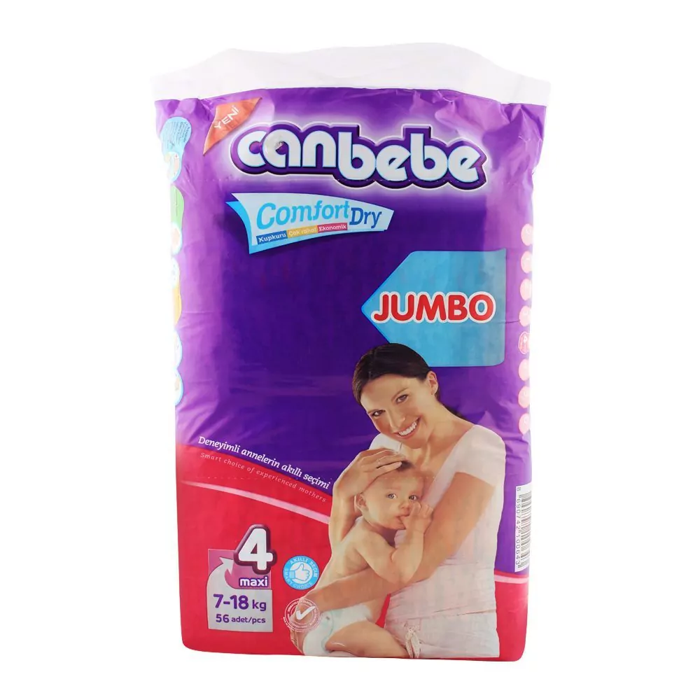 1079707-1 Canbebe Jumbo Maxi No. 4, 7-18 Kg 56-Pack - Image 1