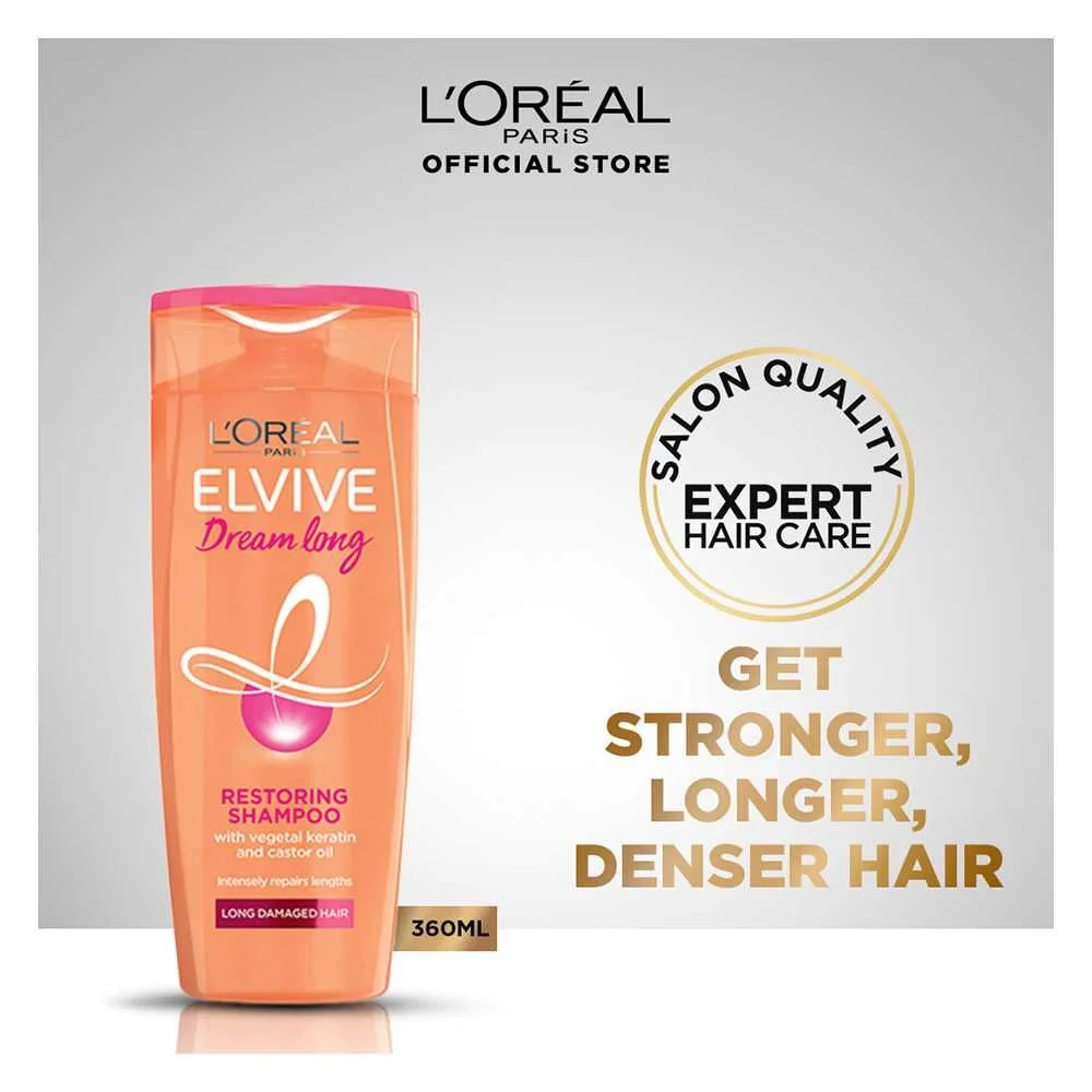 L'Oreal Paris Dream Long Restoring Shampoo, Weakened Long Hair, 360Ml