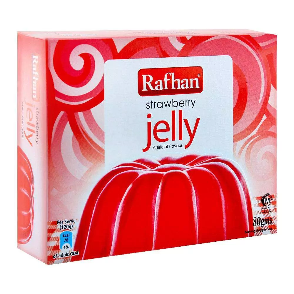 Rafhan Strawberry Jelly 80Gms Rafhan Strawberry Jelly 80Gms