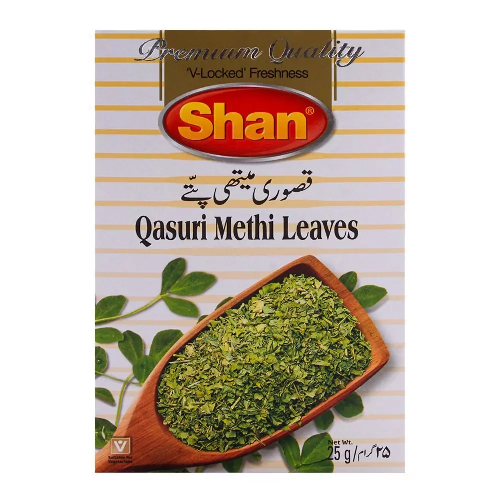 Shan Qasuri Methi Leaves -25Gms Shan Fenugreek Leaves Shan Qasuri Methi Leaves -25Gms Shan Fenugreek Leaves