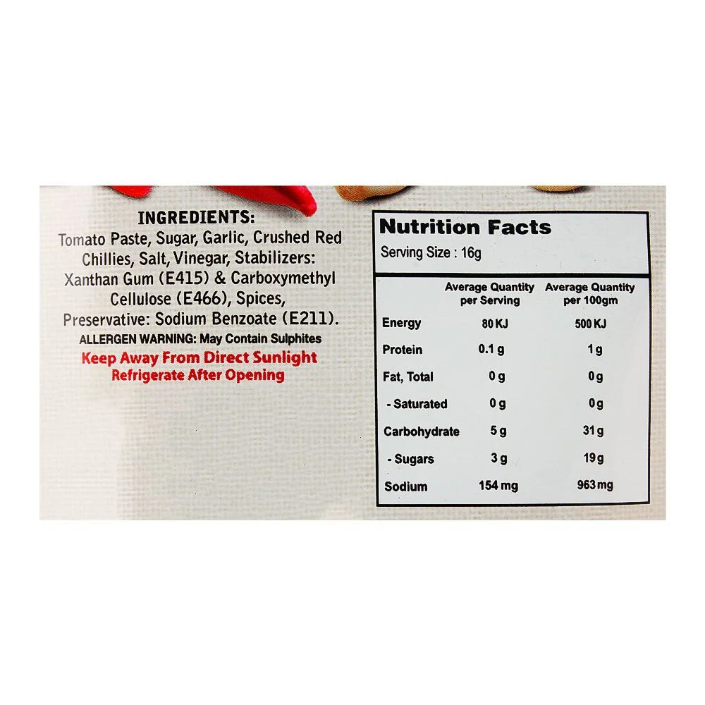 Shangrila Garlic Chilli Sauce Pouch 900Gm