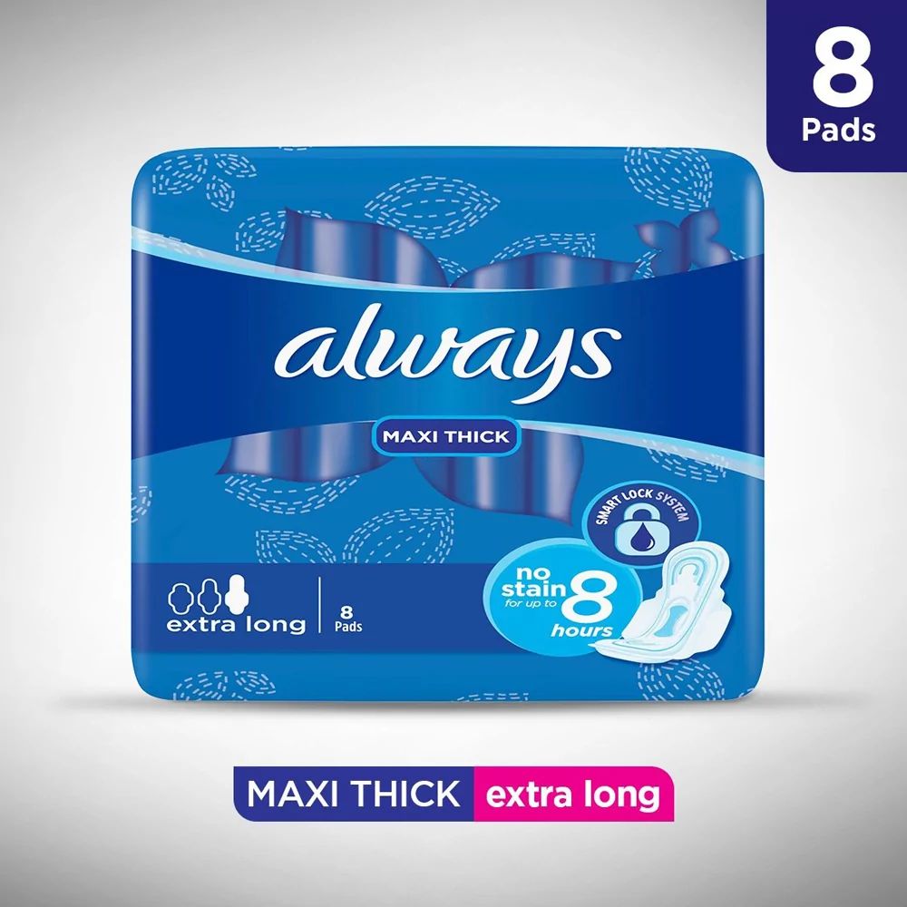 Always Pads Maxi Thick Extra Long 8Pcs Pack
