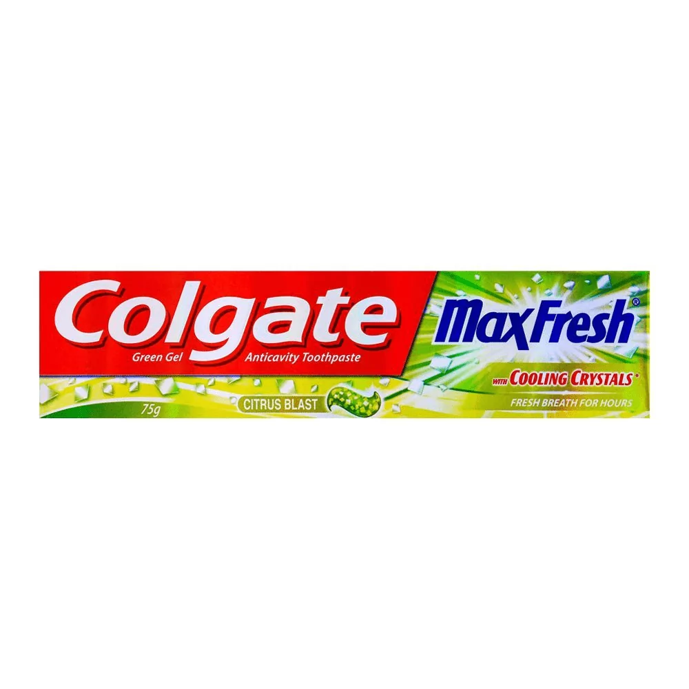 Colgate Maxfresh Green Gel Citrus Blast Toothpaste 75Gm Colgate Maxfresh Green Gel Citrus Blast Toothpaste 75Gm