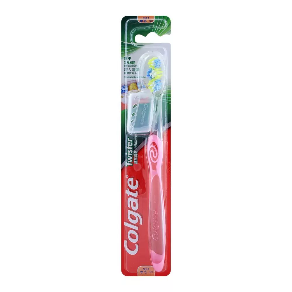 Colgate Twister Deep Cleaning Soft Toothbrush A Colgate Twister Deep Cleaning Soft Toothbrush