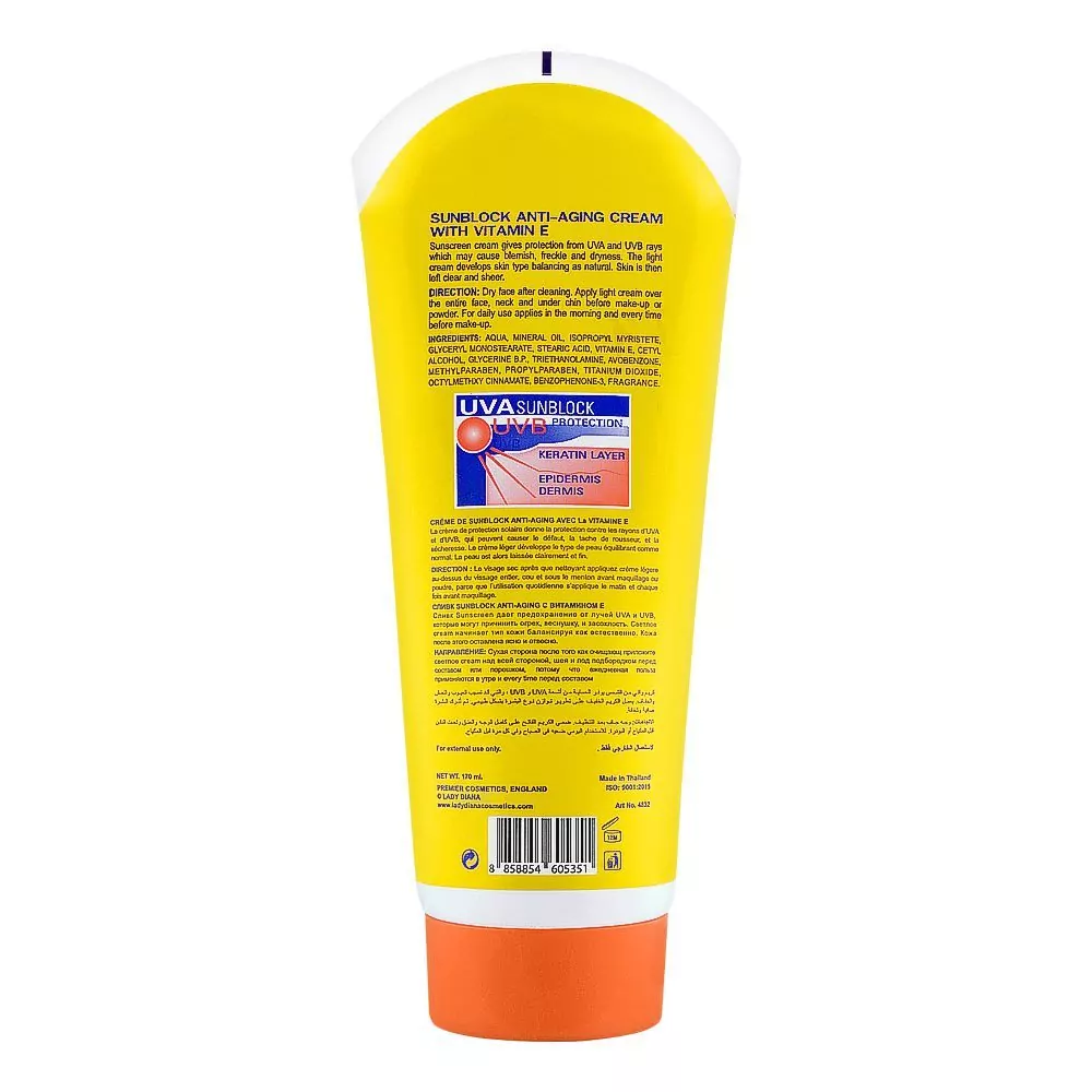 Lady Diana Sunblock Spf 40 Tube 170Ml A