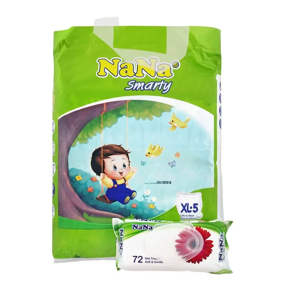 Nana Smarty Diapers Size 5 Xl (54 Pcs) Jumbo Pack Nana Smarty Diapers Size 5 Xl (54 Pcs) Jumbo Pack