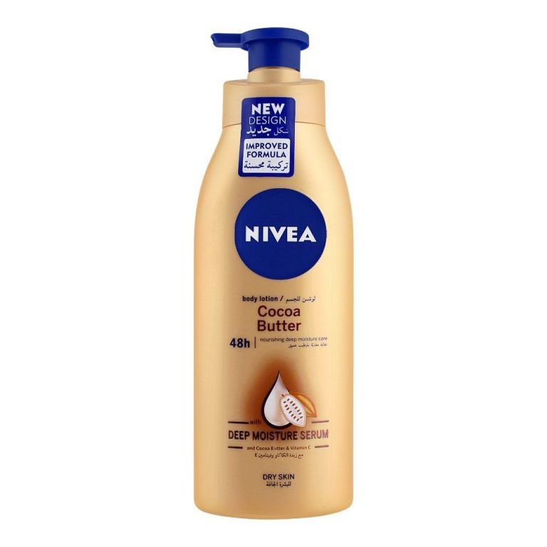 Nivea Cocoa Butter Dry Skin Body Lotion, With Deep Moisture Serum, 400Ml