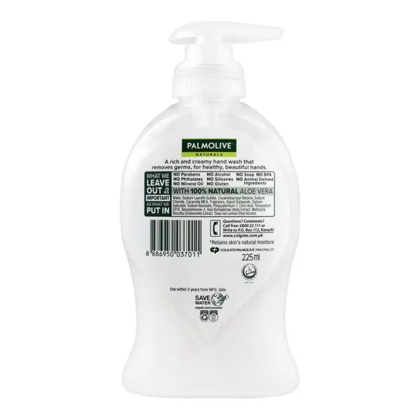 Palmolive Hand Wash Aloe Vera And Chamomile Bottle 225ml