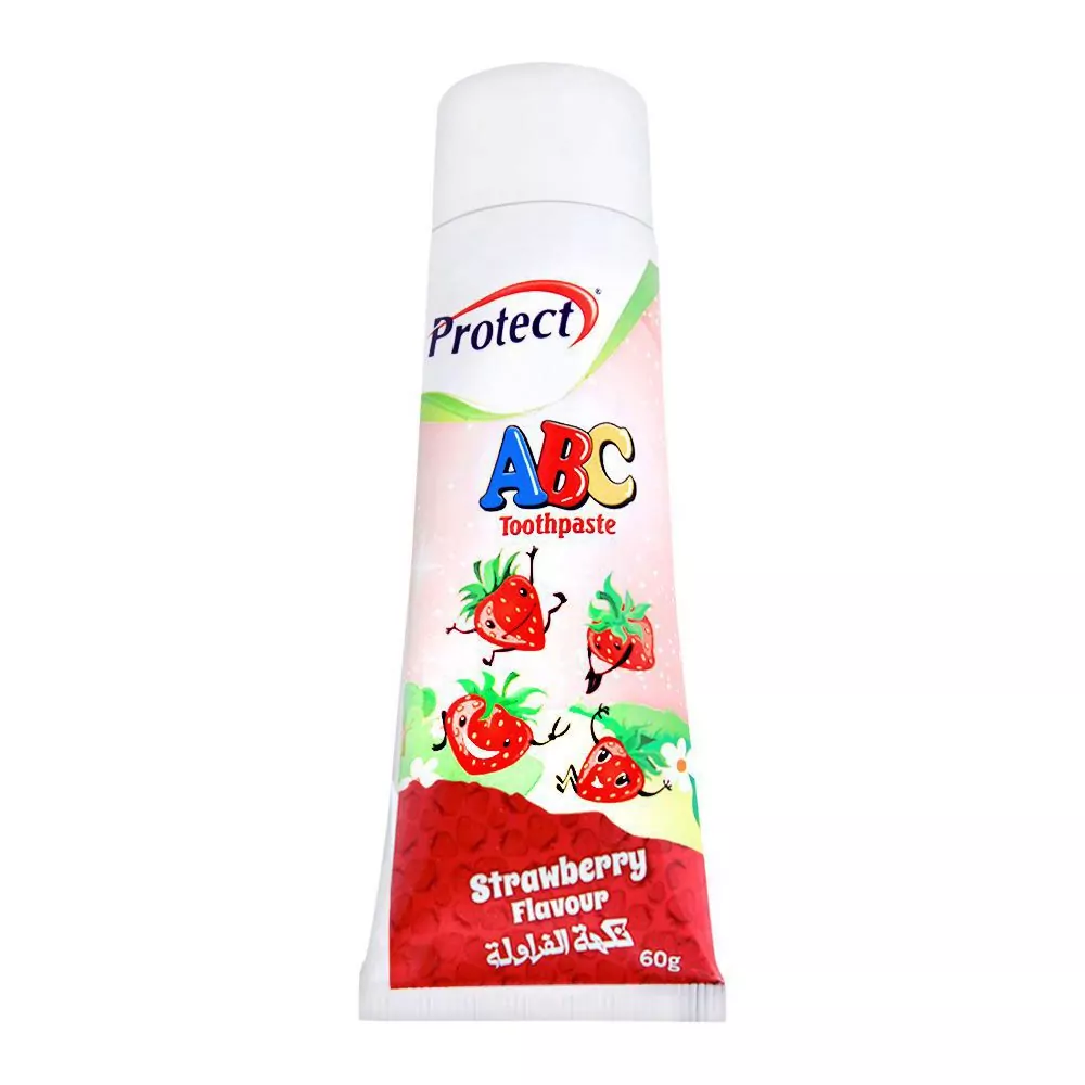 Protect Abc Toothpaste Strawberry-Flavour, 60G Protect Abc Toothpaste Strawberry-Flavour, 60G