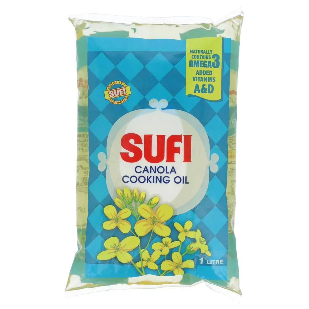Untitled Design (20) Sufi Canola Cooking Oil Pouch 1 Ltr - Image 1