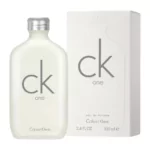 Calvin Klein CK One Eau de Toilette EDT Unisex 100ml - Green Tea, Rose, and Musk