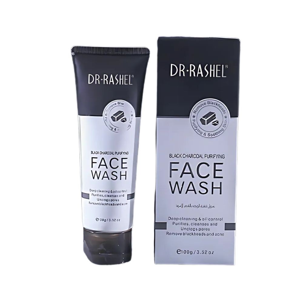 Dr Rashel Charcoal Purifying Face Wash 100g – Deep Clean & Clear Skin
