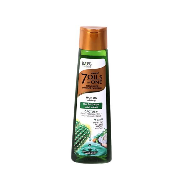 Emami 7 in 1 Cactus Hair Oil 100ml – Non-sticky hair oil with 7 natural oils for strong, soft, and healthy hair.