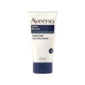 Aveeno Skin Relief Hand Cream 75Ml – Fast-Absorbing Hand Cream For Very Dry, Cracked Hands With Oat And Shea Butter.