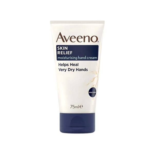 Aveeno Skin Relief Hand Cream 75ml – Fast-absorbing hand cream for very dry, cracked hands with oat and shea butter.