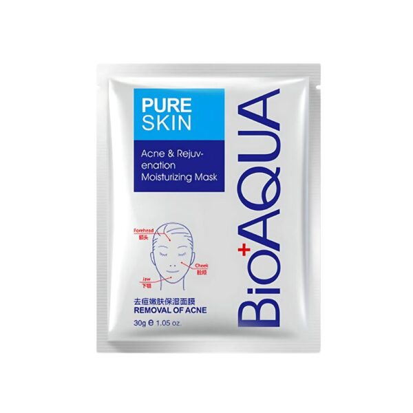 BIOAQUA Acne Removal Mask – Clears acne, controls oil, and hydrates skin gently with plant extracts.