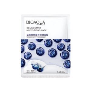 Bioaqua Blueberry Moisturizing Sheet Mask – Deep Hydration Face Mask With Blueberry Extract For Dry And Dull Skin.