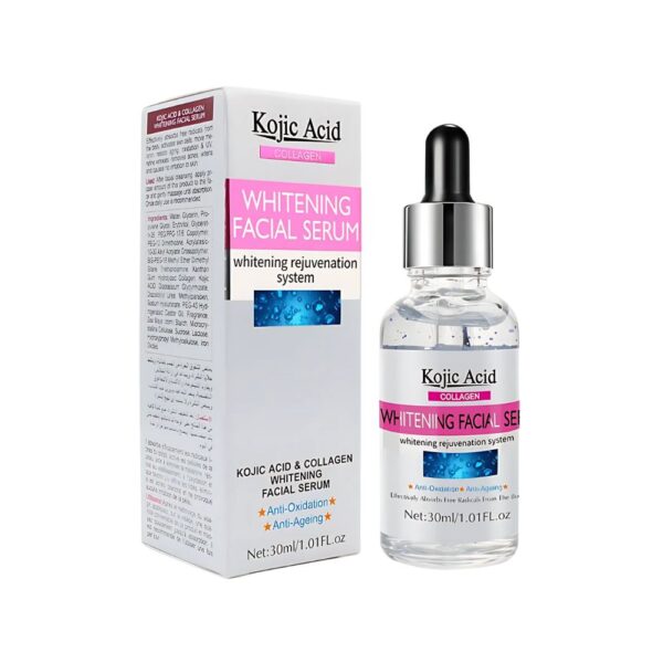 BIOAQUA Kojic Acid Whitening Serum – Fades dark spots, evens skin tone, and brightens dull skin.