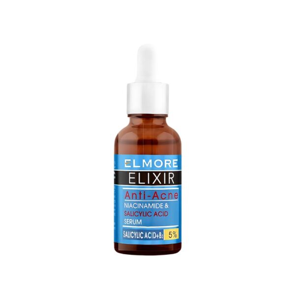 Elmore Elixie Anti Acne Serum – Clears acne, fades marks, and improves oily skin with salicylic acid and B3.