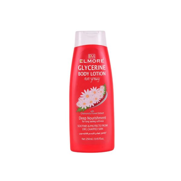 Elmore Chamomile Body Lotion 250ml – Lotion with glycerine to calm and soften dry skin.