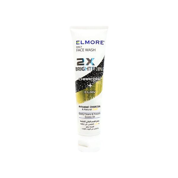 Elmore Charcoal + Clay Face Wash – Cleans pores, removes oil, and helps control acne.