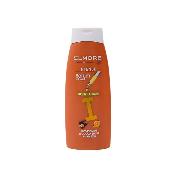 Elmore Cocoa Butter Body Lotion – Deep moisture and softness for dry, rough skin.