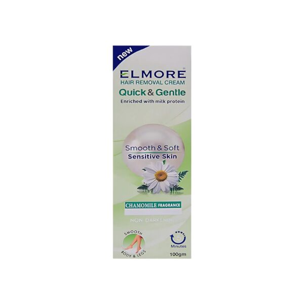 Elmore Hair Removal Cream 100gm – Soothing body hair remover for soft and smooth skin.
