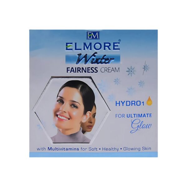 Elmore Winter Fairness Cream Jar 50ml – Skin brightening and moisturizing cream for dry winter skin.