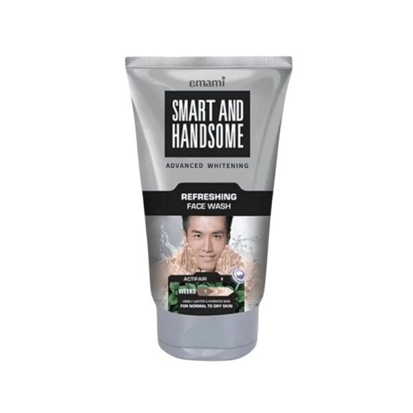 Emami Refreshing Face Wash 100g – Cooling face wash for men with HerbaCool and Nutra-Fresh for oil-free bright skin.