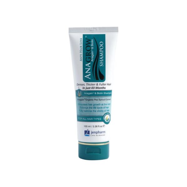 Jenpharm Anagrow Shampoo – Reduces hair fall and supports growth with Anagain, Biotin, and Argan Oil.