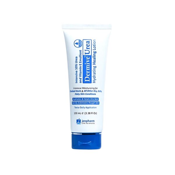 Jenpharm Dermive Urea Healing Lotion – Heals cracked skin and deeply hydrates dry, itchy areas.