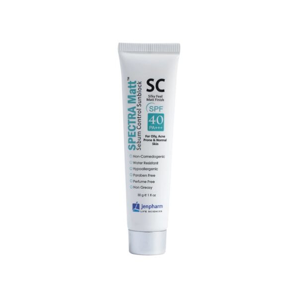 Jenpharm Spectra Matt Sunblock SPF 40 - oil-control sunblock for oily and acne-prone skin.