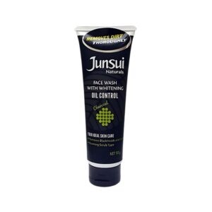Junsui Whitening Oil Control Face Wash 100G – Charcoal And Yam Bean Face Wash To Clear Oil, Remove Blackheads, And Brighten Skin.