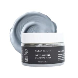 Klean Beauty Detoxifying Charcoal Mask 100G – Deep Cleansing Clay Mask With Charcoal To Remove Dirt And Fight Breakouts.