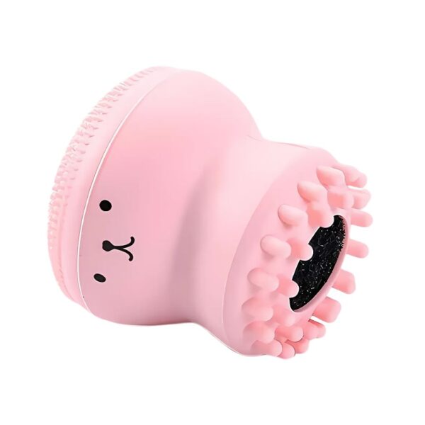 Klean Beauty Bubbler Cleaning Brush – Soft silicone facial cleansing tool for gentle exfoliation and face massage.