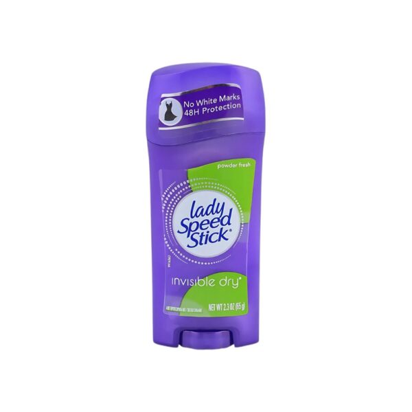Lady Speed Stick Powder Fresh Invisible dry – Clear antiperspirant with soft scent and invisible dry formula for all-day comfort.