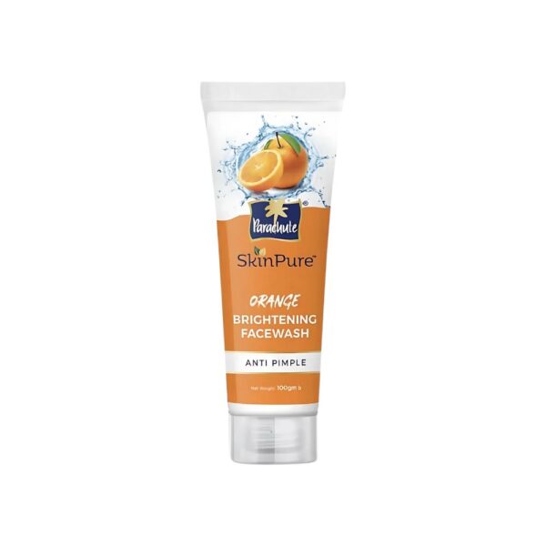 Parachute Orange Face Wash – Gently removes pimples and brightens skin with natural orange extract.