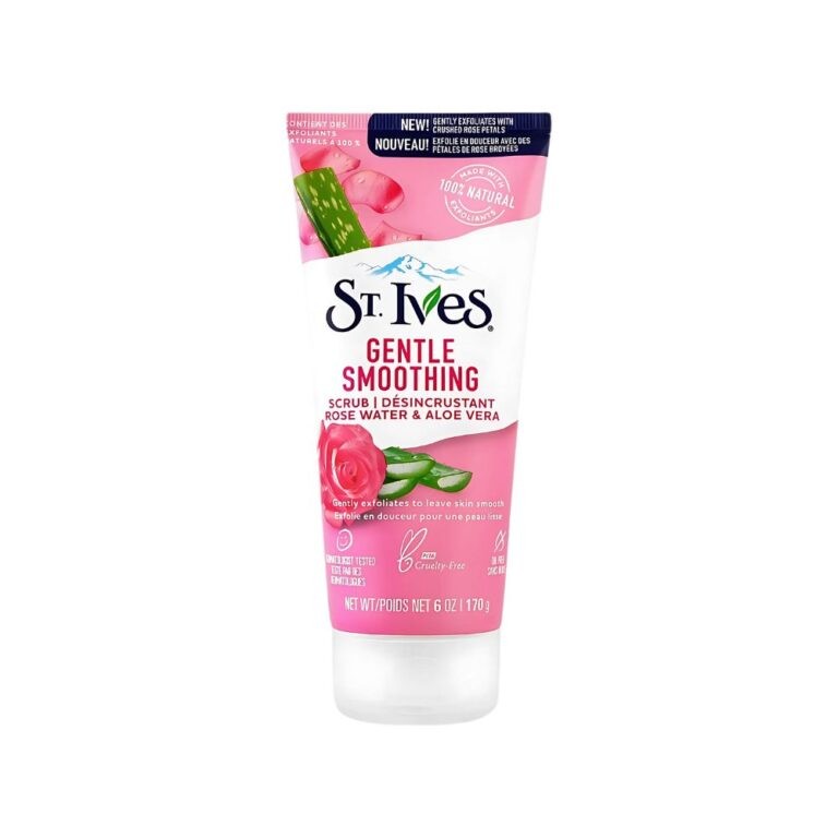 St. Ives Rose Water &Amp; Aloe Vera Scrub 170G – Face Scrub With Aloe Vera And Walnut For Soft, Gentle Exfoliation And Glowing Skin.