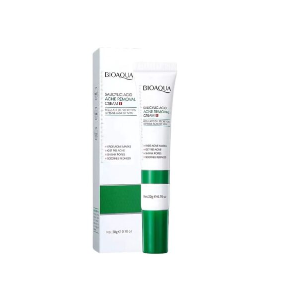 BIOAQUA Salicylic Acid Acne Cream – Clears pimples, tightens pores, and smooths oily skin.