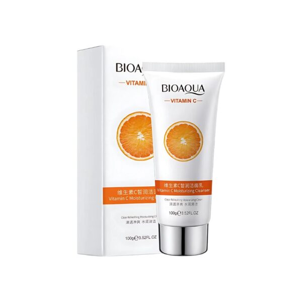 BIOAQUA Vitamin C Cleanser – Brightening face wash that cleans, hydrates, and refreshes skin.