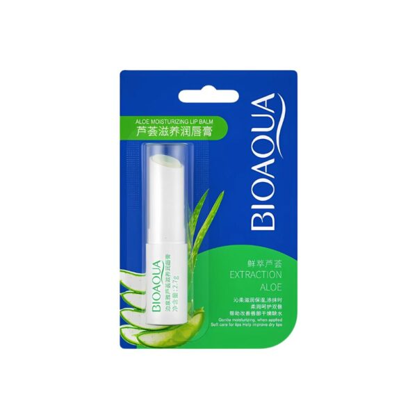 BIOAQUA Aloe Moisturizing Lip Balm – Softening and repairing lip care with aloe vera.