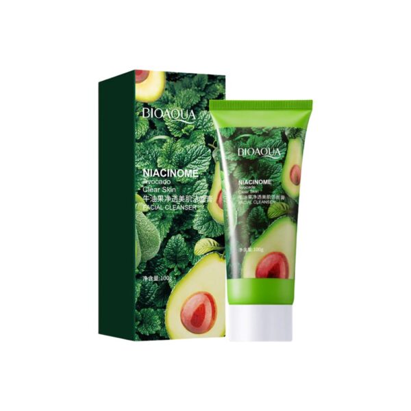 BIOAQUA Niacinome Avocado Cleanser – Hydrating facial wash with avocado and niacinamide.
