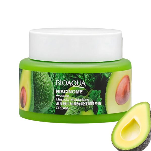 BIOAQUA Niacinome Avocado Elasticity Cream – Moisturizing and firming face cream with avocado and niacinamide.