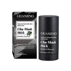 Guanjing Bamboo Charcoal Clay Mask Stick – Blackhead Removal And Deep Cleansing For Smooth, Clear Skin.