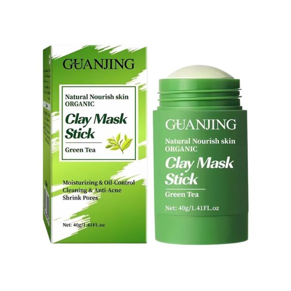 Guanjing Clay Mask Stick Green Tea – Deep pore cleansing and oil control for fresh skin.