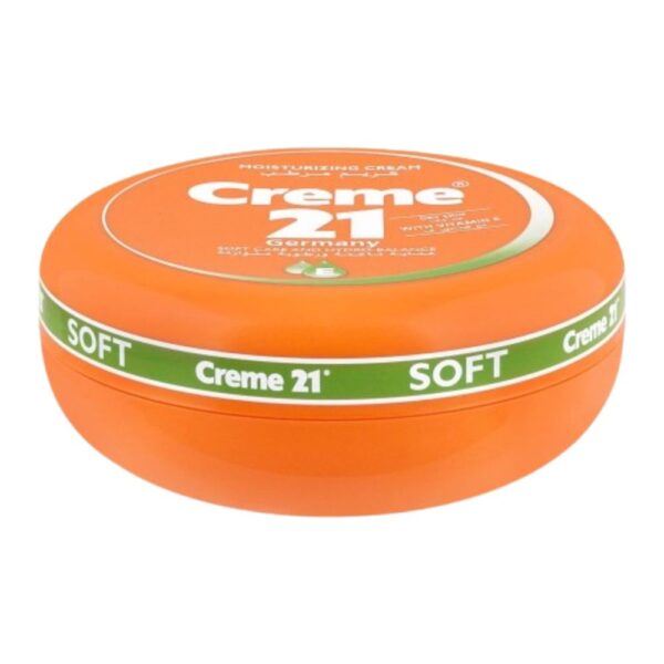 Creme 21 Moisturizing Cream 150ml – lightweight Vitamin E cream for dry skin, fast-absorbing and non-greasy.