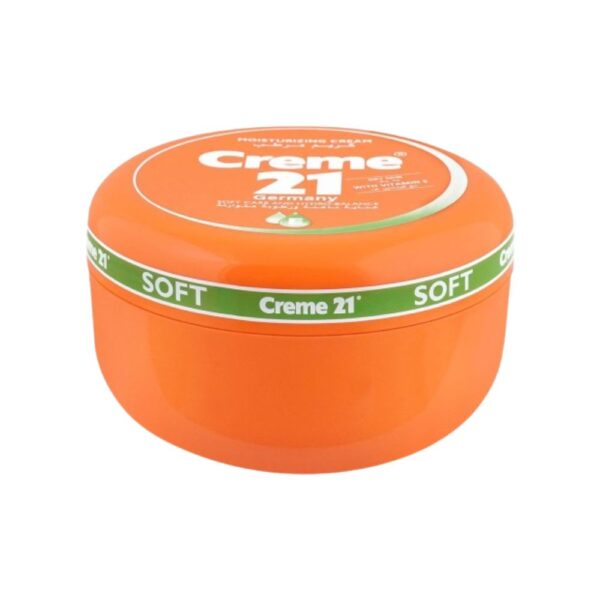 Creme 21 Moisturizing Cream 250ml – Daily vitamin E cream for soft and hydrated skin.