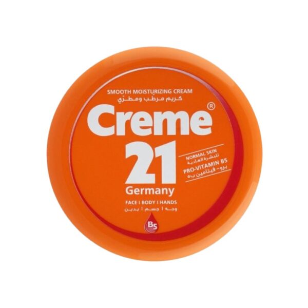 Creme 21 Smooth Moisturizing Cream 250ml – Vitamin E & B5 Skin Moisturizer for Normal Skin.