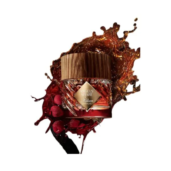By Kilian Angels' Share Paradis Extrait de Parfum with raspberry, cognac, rose, praline and vanilla notes